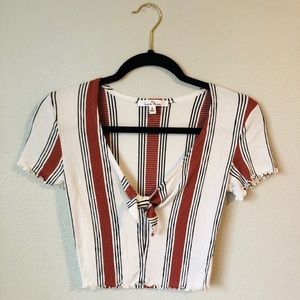Stripe crop top